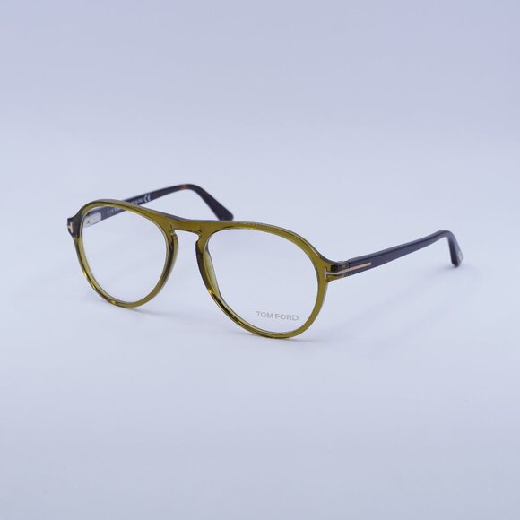 Tom Ford FT5413 096 Eyeglasses Green 53mm Aviator Frame - Picture 1 of 9